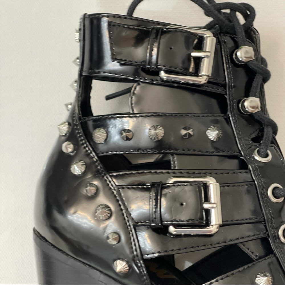 Sam Edelman black patent bootie with studs - Picture 13 of 16